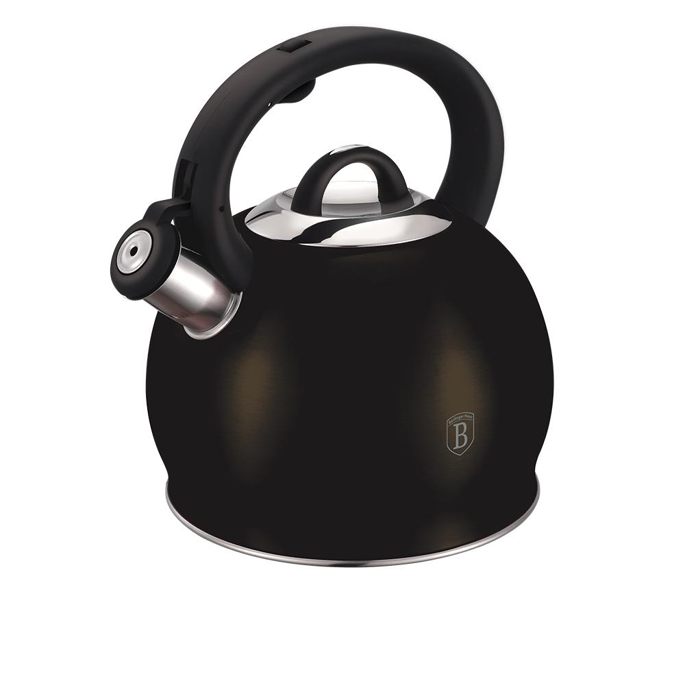 Stainless Steel Kettle 3.2 qt Black Collection